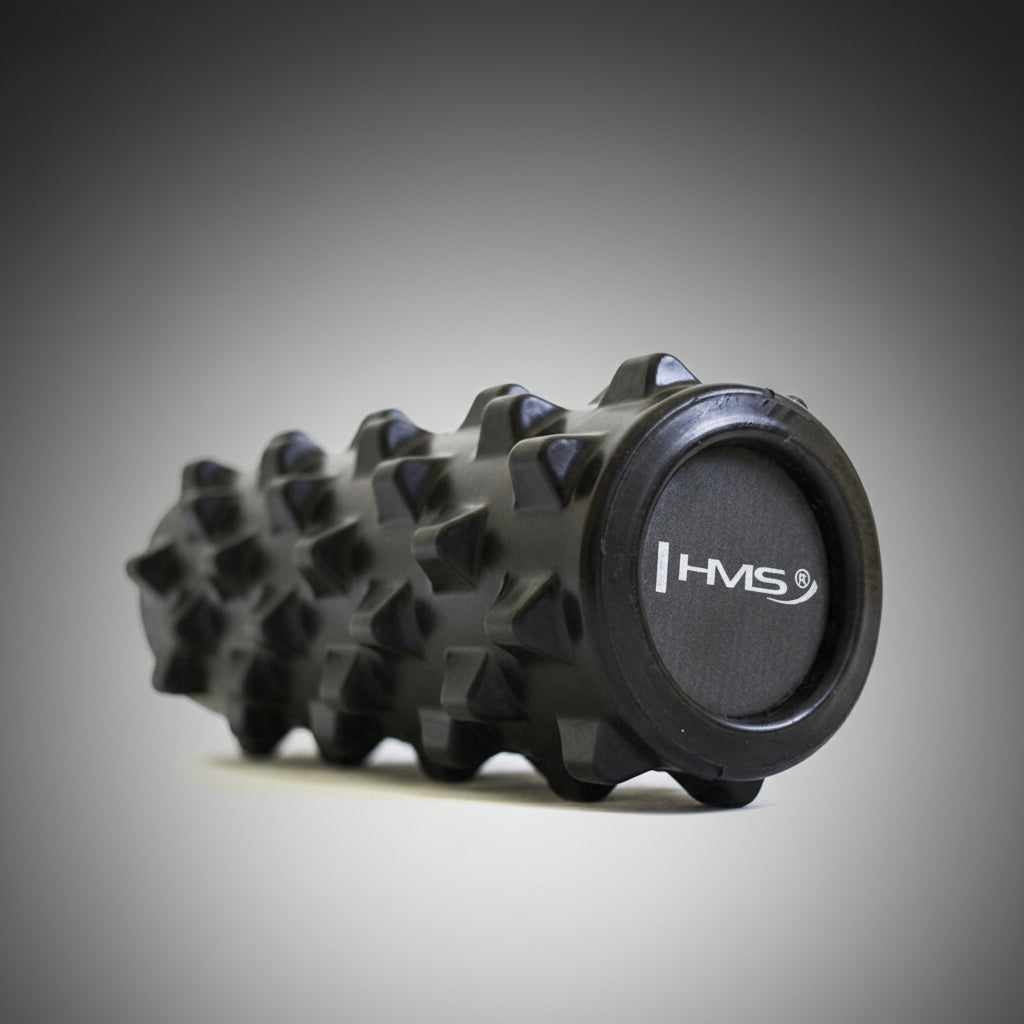 HMS FS107 fekete fitness masszázshenger izomlazításhoz, fascia fellazításra és edzés utáni regeneráció támogatására
