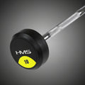 HMS GSL fix hajlított rúd 10 kg gumírozott súlytárcsákkal