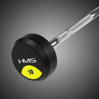 HMS GSL fix hajlított rúd 10 kg gumírozott súlytárcsákkal