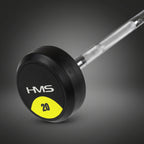HMS GSL fix hajlított rúd 20 kg krómozott acél rúddal és gumírozott tárcsákkal