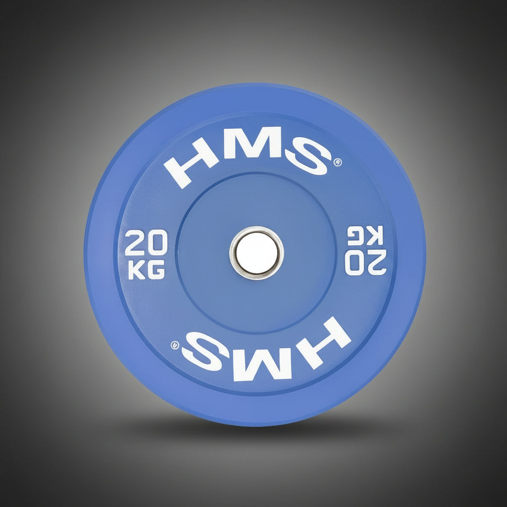 HMS HTBR20 olimpiai gumiborítású súlytárcsa 20 kg