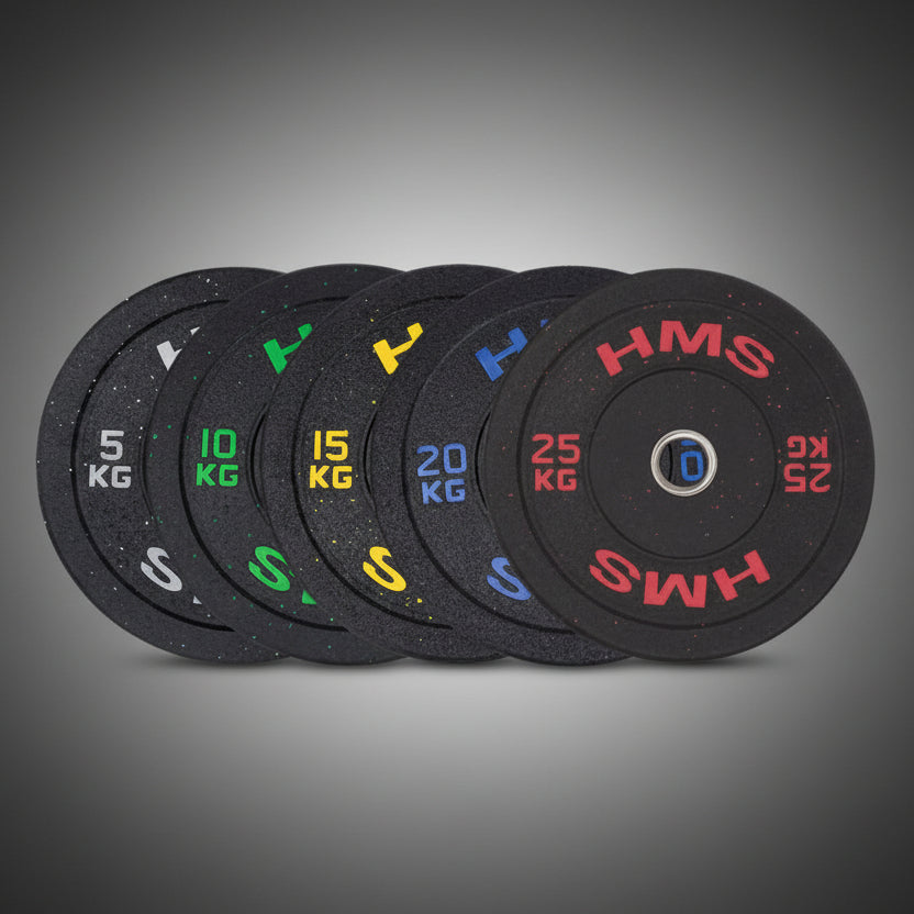 HMS HTBR20 olimpiai súlytárcsa oldalnézetből, gumiborítással