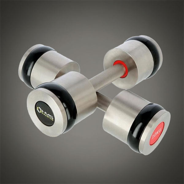 HMS prémium kézi súlyzó pár krómozott kivitelben otthoni és edzőtermi edzéshez