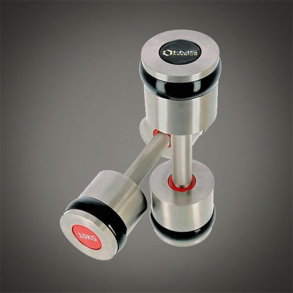 HMS prémium 10 kg-os kézi súlyzó erősítő és izomépítő edzésekhez