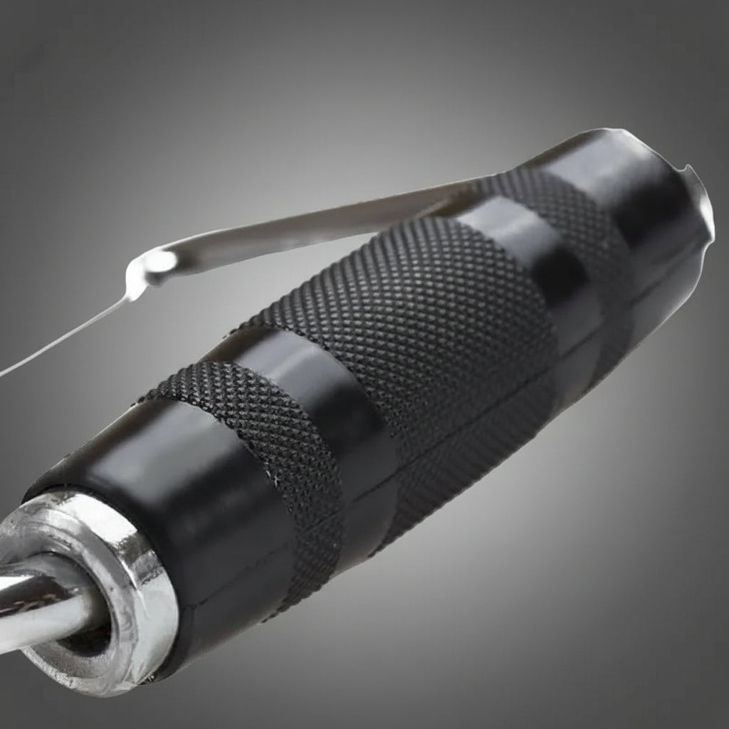 HMS UW01 és UW03 csigafogantyú ergonomikus, csúszásmentes markolat részlete