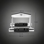 HMS UW04 trianguláris evező fogantyú méretei, csigás gépekhez – iFitCore