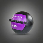 HMS WLB 8 kg wall ball medicinlabda lila-fekete színben, funkcionális edzéshez