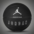 Fekete Jordan beltéri és kültéri kosárlabda fehér Jumpman logóval és felirattal