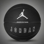 Fekete Jordan beltéri és kültéri kosárlabda fehér Jumpman logóval és felirattal