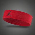 Jordan piros frottír fejpánt fekete hímzett Jumpman logóval sportoláshoz