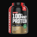 2,25 kg-os Nutrend 100% Whey Protein fehérje por sportolóknak - epres íz.