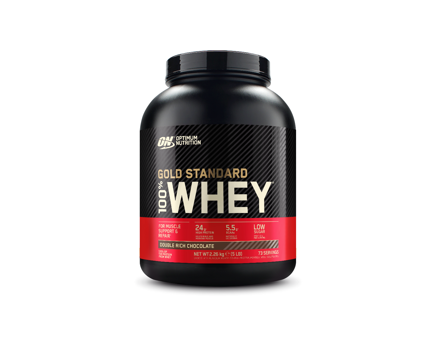 Optimum Nutrition Gold Standard 100% Whey fehérjepor 2250 g, Double Rich Chocolate 
