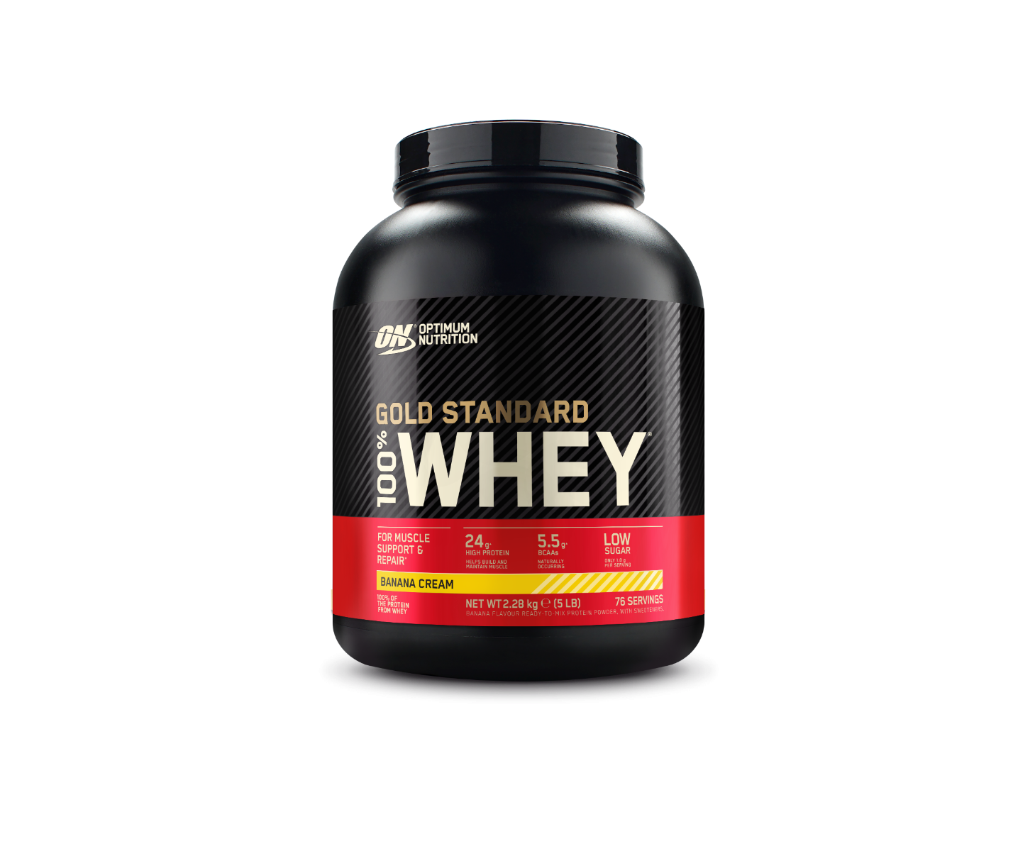 Optimum Nutrition Gold Standard 100% Whey fehérjepor banán ízben 2250 g kiszerelés