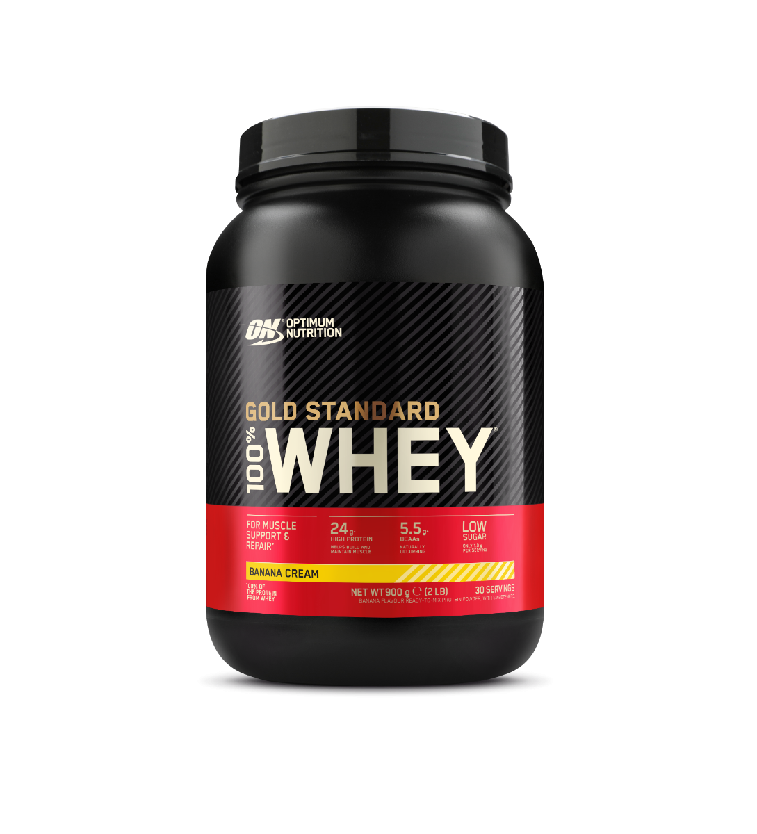 Optimum Nutrition Gold Standard 100% Whey fehérjepor banán ízben 896 g kiszerelésben