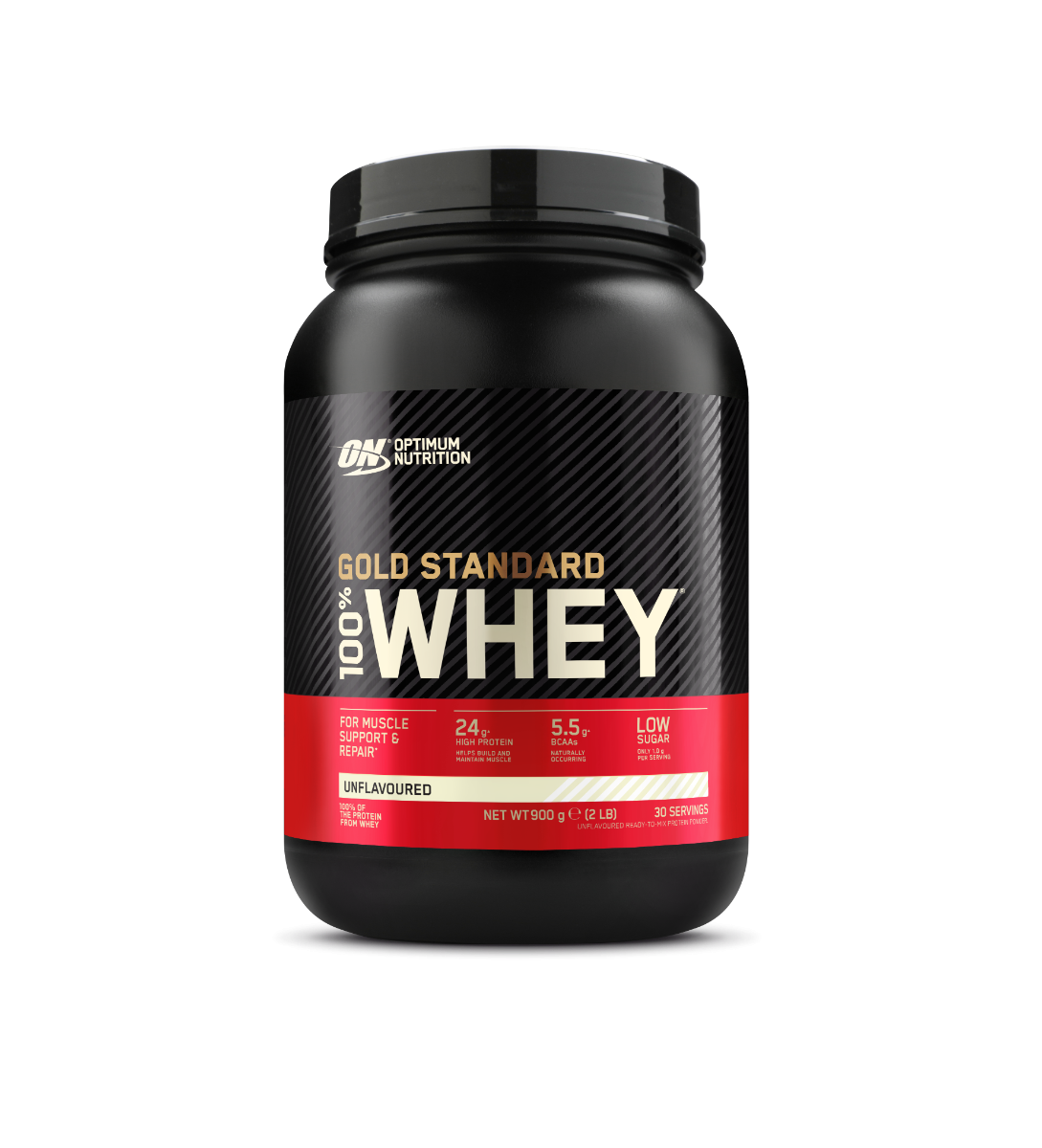 Optimum Nutrition Gold Standard 100% Whey fehérjepor natúr ízben 896 g kiszerelésben
