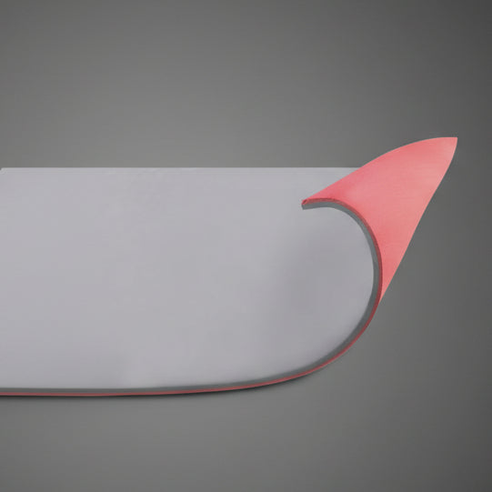 Spokey Sleephiker Big 2 rétegű túra- és alvómatrac keresztmetszete, 1,2 cm vastag EVA habbal a jobb hőszigetelésért és kényelemért.