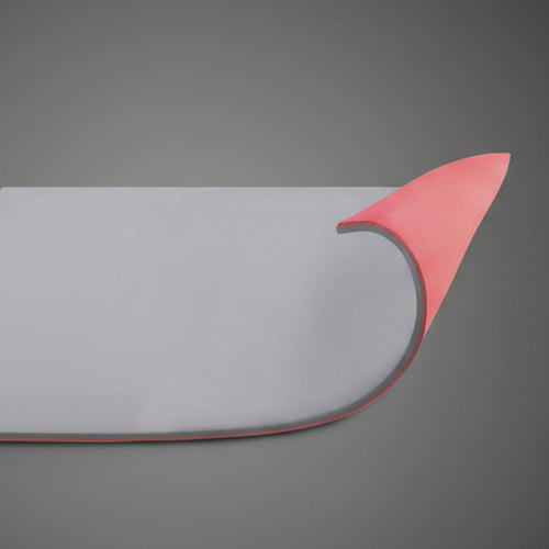 Spokey Sleephiker Big 2 rétegű túra- és alvómatrac keresztmetszete, 1,2 cm vastag EVA habbal a jobb hőszigetelésért és kényelemért.