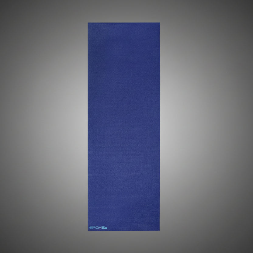 Spokey csúszásmentes kék jógamatrac otthoni edzéshez és piláteszhez