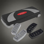 Állítható fitness step pad levehető emelő elemekkel, csúszásmentes felülettel aerobik és funkcionális edzéshez