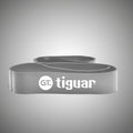 Tiguar Power Band GT szürke edzőszalag IV. szintű nagy ellenállással, professzionális erőnléti edzéshez és mobilizációhoz.