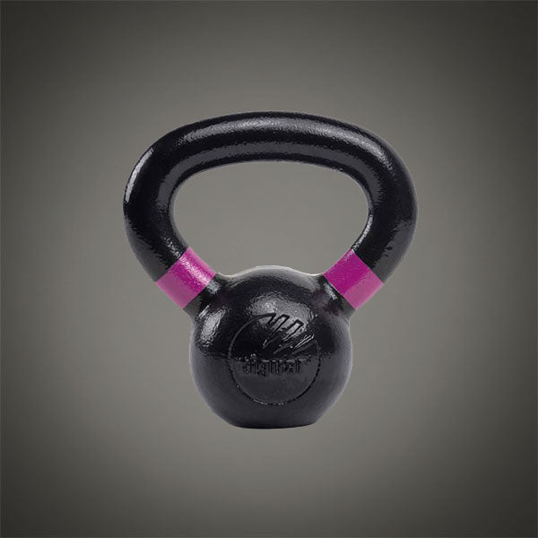 Tiguar RAW 4 kg prémium öntöttvas kettlebell porfestett felülettel és ergonomikus fogantyúval, erő- és funkcionális edzéshez