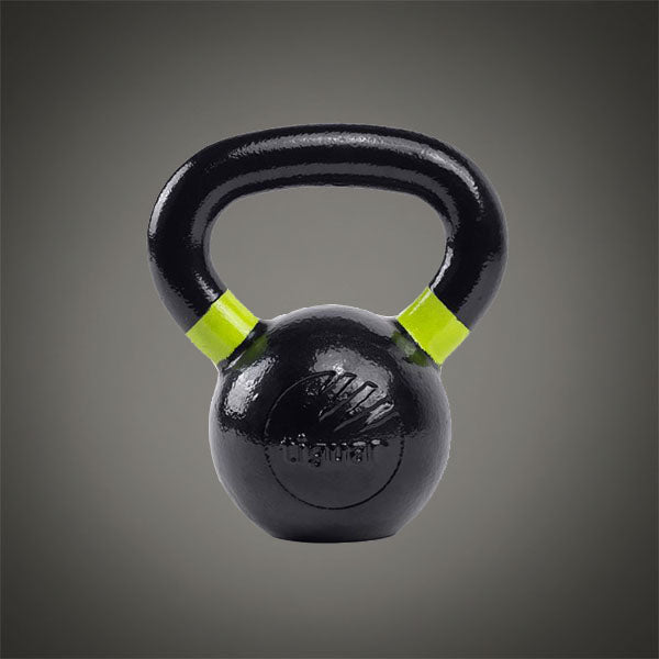Tiguar RAW 8 kg fekete öntöttvas kettlebell stabil talppal és színjelöléssel, intenzív erőnléti és funkcionális edzéshez