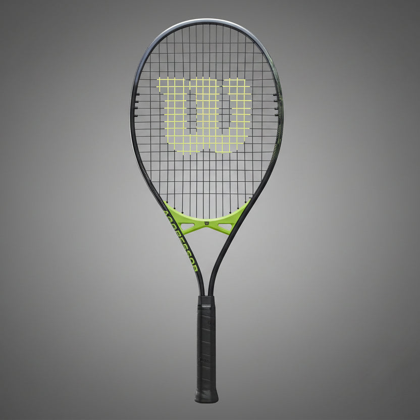 Wilson Aggressor teniszütő fekete és lime zöld színben hobbi és klubjátékosoknak