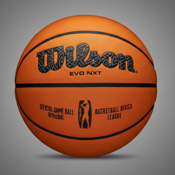 Wilson EVO NXT hivatalos Basketball Africa League (BAL) mérkőzéslabda narancssárga színben