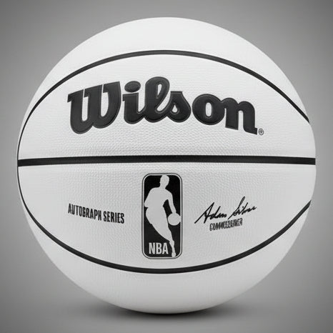 Wilson NBA Autograph mini kosárlabda fehér sima felülettel aláírások gyűjtéséhez