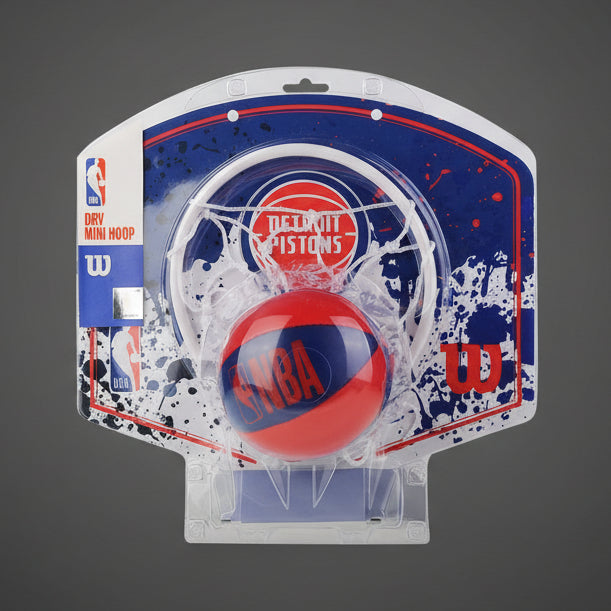 Wilson NBA Detroit Pistons mini kosárlabda palánk szett csomagolásban otthoni játékhoz