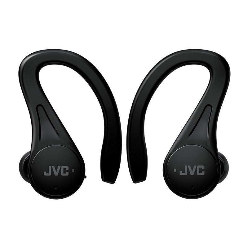 JVC HA-EC25TBU vezeték nélküli sportfülhallgató, fekete, gyári termékkép.