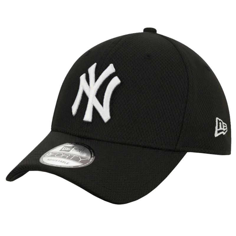 New Era 9FORTY Diamond New York Yankees MLB 12523907 baseballsapka, fekete, gyári termékkép.