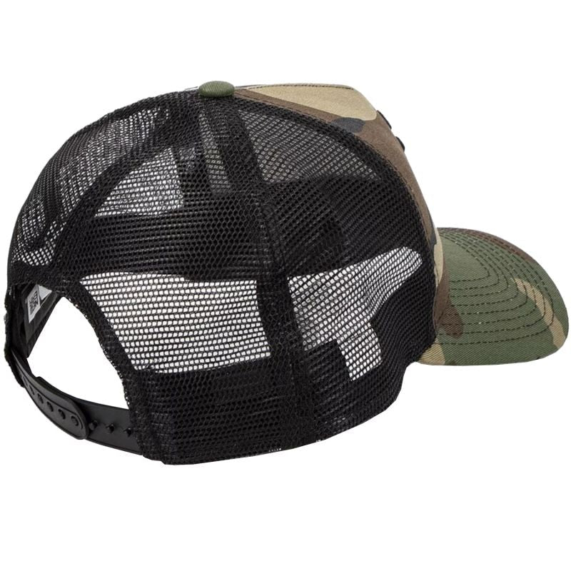 New Era New York Yankees Clean Camo Trucker 11579473 férfi baseballsapka, zöld, gyári termékkép.