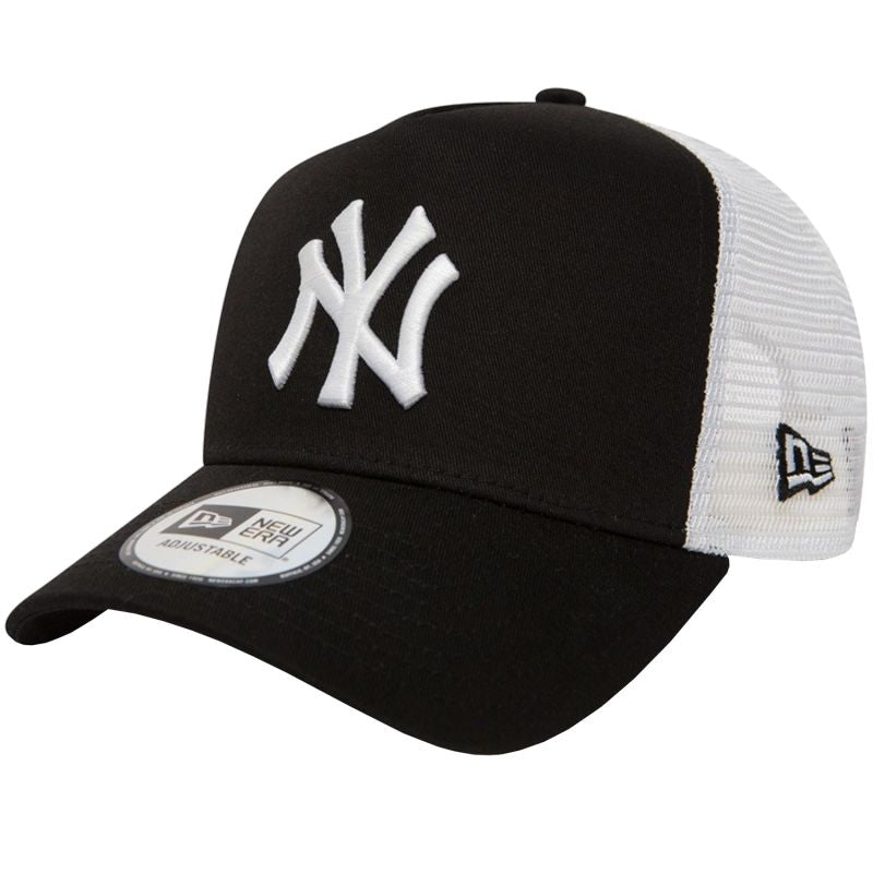 New Era New York Yankees Mlb Clean Trucker 11588491 férfi baseballsapka, fehér, fekete, gyári termékkép.