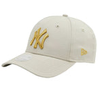 New Era New York Yankees Metallic Logo 60222491 baseballsapka, bézs, gyári termékkép.