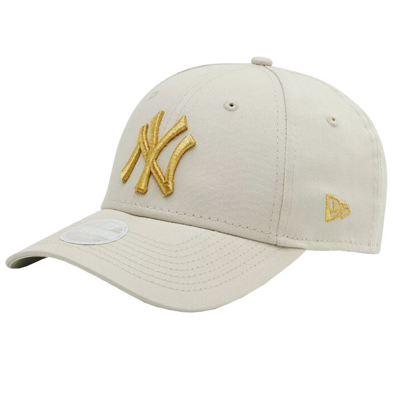 New Era New York Yankees Metallic Logo 60222491 baseballsapka, bézs, gyári termékkép.
