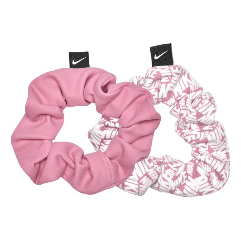 Nike Dri-Fit Gathered 3.0 92800648573 hajgumi, 2 db, rózsaszín, gyári termékkép.