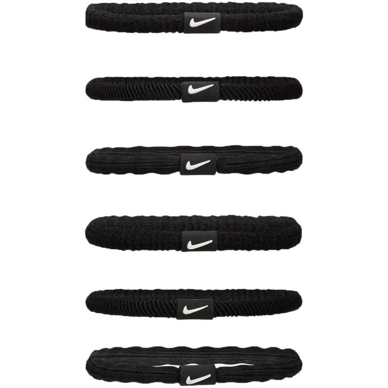Nike Flex N1009194091OS hajgumi szett, 6 db, fekete, gyári termékkép.