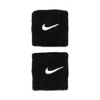 Nike Swoosh N1012405010OS sport csuklópánt, 2 db, fekete, gyári termékkép.