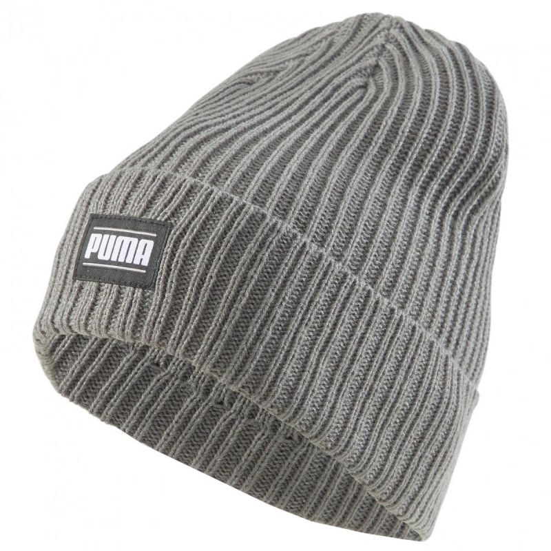 Puma Ribbed Classic Cuff 024038-03 sapka, szürke, gyári termékkép.