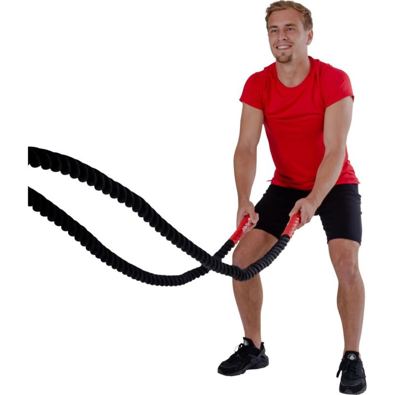 Pure 2 Improve battle rope edzőkötél, 9 m. Fogóvégekkel ellátott kötél funkcionális kötélgyakorlatokhoz. 8. gyári termékfotó.