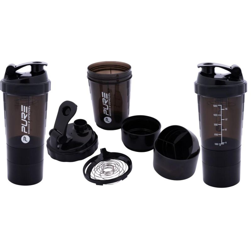 Pure 2 Improve shaker, 500 ml, fekete, gyári termékkép.