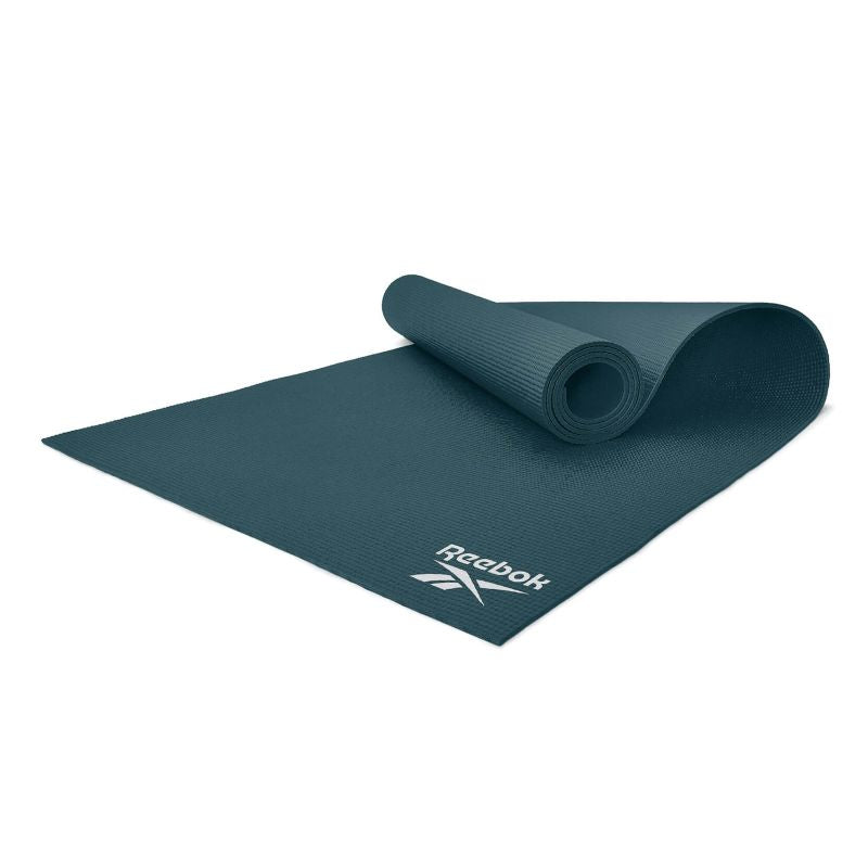 Reebok RAYG-11022 jógaszőnyeg, 173 × 61 cm, 4 mm. PVC és poliészter. 10. gyári termékfotó.
