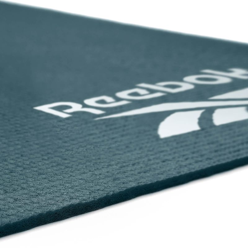 Reebok RAYG-11022 jógaszőnyeg, 173 × 61 cm, 4 mm. PVC és poliészter. 15. gyári termékfotó.
