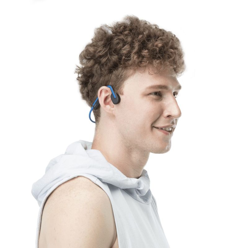 Shokz OpenMove USB-C fülhallgató, kék, gyári termékkép.