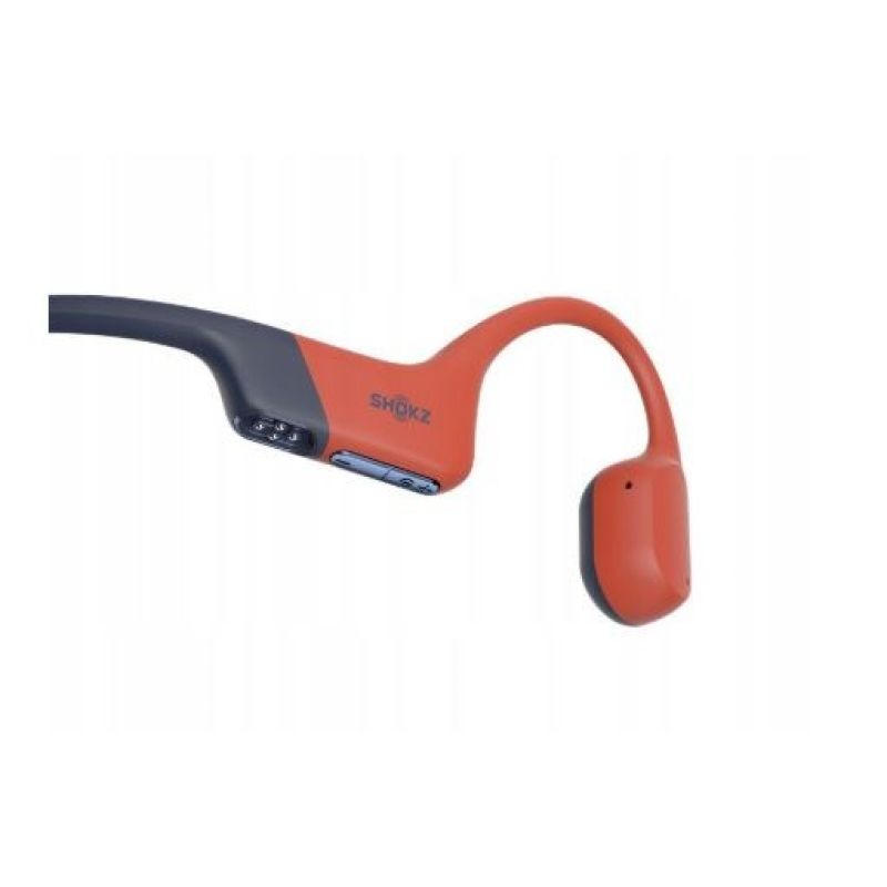Shokz OpenSwim Pro fülhallgató, piros, gyári termékkép.