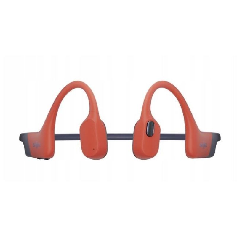 Shokz OpenSwim Pro fülhallgató, piros, gyári termékkép.