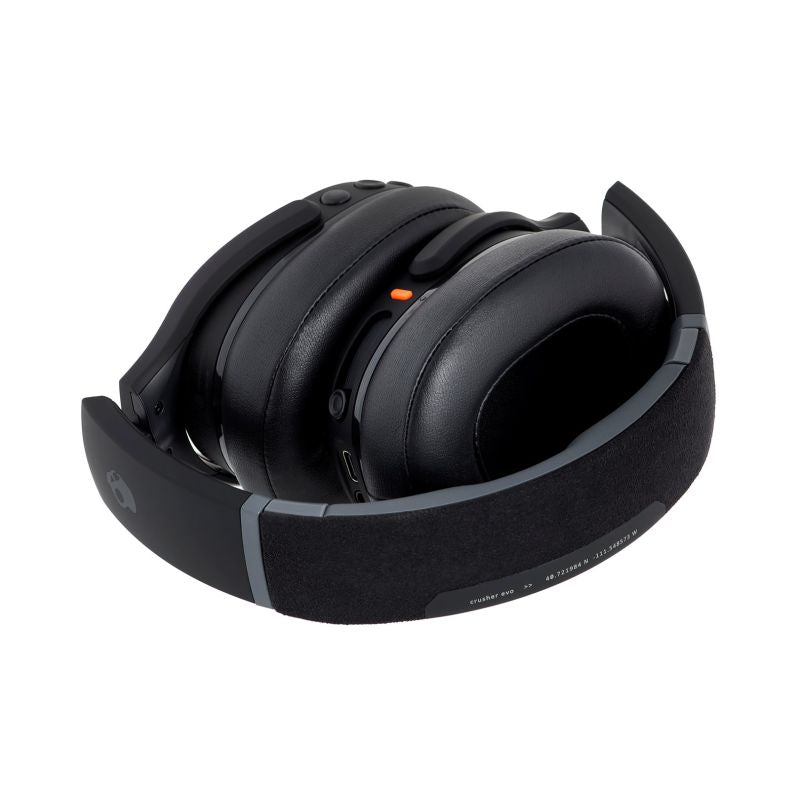 Skullcandy Crusher Evo vezeték nélküli fejhallgató, fekete, gyári termékkép.