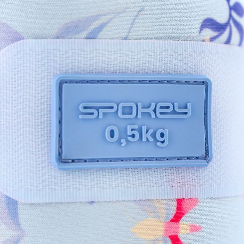 Spokey The Bloom Form boka- és csuklósúly, 2 darab. Pánttal rögzíthető, puha borítású súlykészlet. 2. gyári termékfotó.
