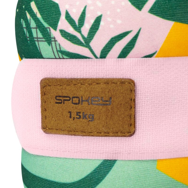 Spokey Home Jungle boka- és csuklósúly, 2 darab. Pánttal rögzíthető, puha borítású súlykészlet. 18. gyári termékfotó.